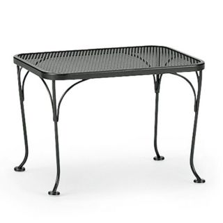 Woodard Wrought Iron Patio End Table   190193 75, 17 in. Round