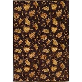 Safavieh Hand knotted Agra Brown Wool Rug (5 X 8)