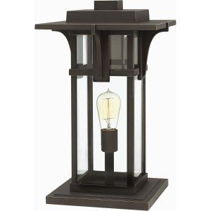 Hinkley HIN 2327OZ Manhattan 1 Light Outdoor Pier Mount with Clear Beveled Glass