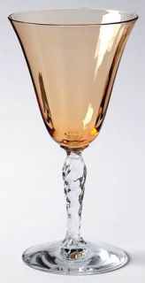 Fostoria 5097/5297 Amber (Amber Bowl) Claret Wine   Amber Bowl,Straight Optic