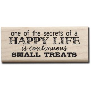 Mounted Rubber Stamp 2.5x3.5 continuous Small Treats