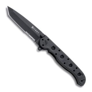 M16 10 Edc Nylon Handle Combo Edge Knife (BlackBlade materials 8Cr15MoV stainless steelHandle materials Glass filled nylonBlade length 3 inchesHandle length 4 inchesWeight 0.2 poundsDimensions 4.8 inches long x 1.5 inches wide x 1.3 inches highBefor