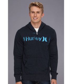 Hurley One Only Stencil Fleece Zip Up Mens Sweatshirt (Navy)