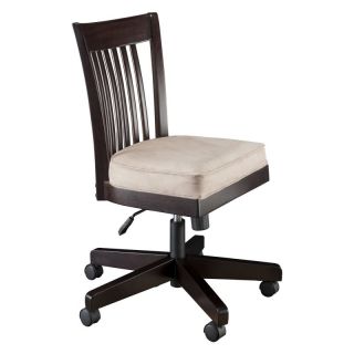 kathy ireland Office Grand Expressions Wooden Slat back Adjustable Office Chair