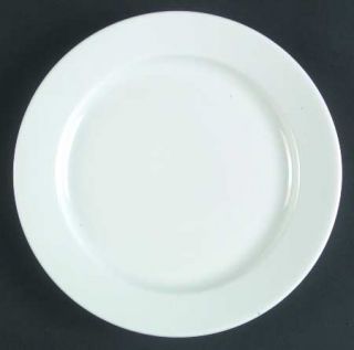 Crate & Barrel China Diner Salad Plate, Fine China Dinnerware   Modern Solid Whi