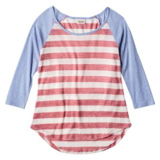 Mossimo Supply Co. Juniors Striped Tee   Cool Breeze XL(15 17)