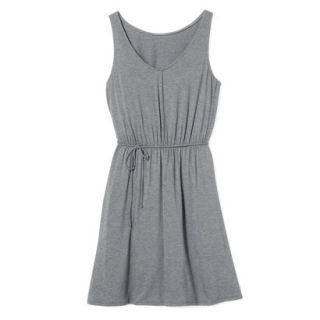 Merona Womens Knit Tank Dress w/Self Tie   Heather Grey   XL