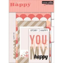 You Are My Happy Tabbed Cardstock File Folders 4/pkg