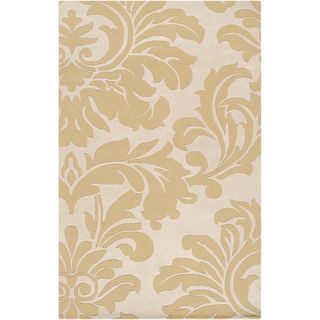 Hand tufted Tarsus Gold Wool Rug (8 X 11)