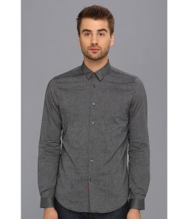 Ben Sherman Micro Spot L/S Woven Shirt Mens Long Sleeve Button Up (Black)