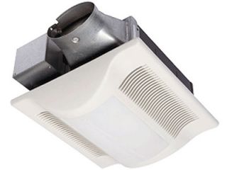 Panasonic FV08VSL3 Bathroom Fan, 80 CFM WhisperValueLite Super Low Profile Ventilation w/ Light for 4 Oval Duct