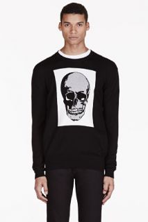 Markus Lupfer Black Skull Crewneck Sweater