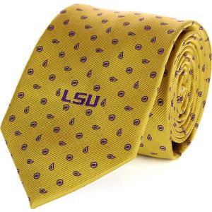 LSU Tigers Spaced Jacquard Woven Tie