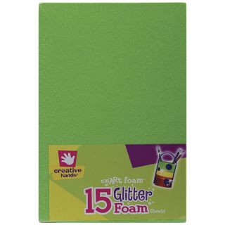 Bright Colors Smart Foam Glitter Sheets (pack Of 15)