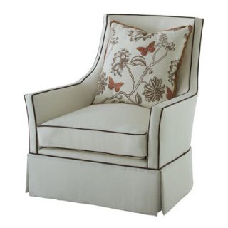 Massoud Furniture Glynn Chair 9413_Glynn Linen White swivel base