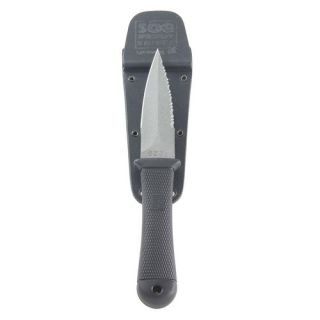 SOG Knives M14KCP Mini Pentagon Fixed Blade Knife Gray Powder Coated