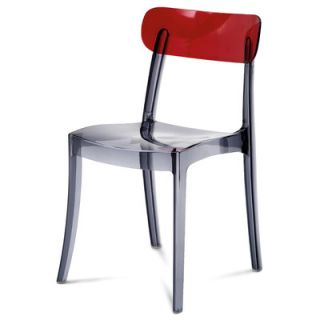 Domitalia New Retro Chair NEWRE.S.040.PCXXX Finish Translucent Smoke with Re
