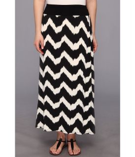 Karen Kane Plus Size Tribalzig Zag Maxi Skirt Womens Skirt (Black)