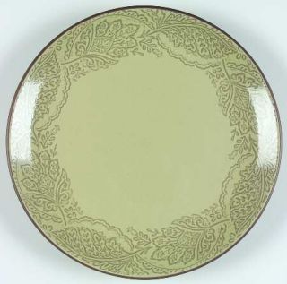 222 Fifth (PTS) Chandi Sage Dinner Plate, Fine China Dinnerware   Sage,Tone On T