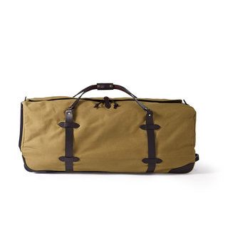 Filson Tan 34 inch Xl Wheeled Duffle Bag (TanDimensions 13 3/4 inches high x 34 1/2 inches wide x 13 3/4 inches deepWeight 11 poundsModel 71284TN )