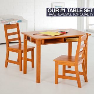 Lipper Childrens Rectangular Table and Chair Set   534C