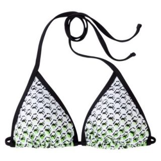 Peter Pilotto for Target Triangle Bikini Top  Green Netting Print XS