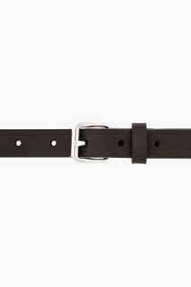 Acne Studios Black Etched Leather Belt