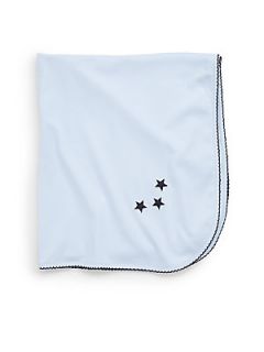 Royal Baby Infants Star Motif Receiving Blanket/Blue   Blue