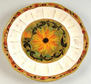 Sunflower (Scalloped Edge) 15 Chop Plate (Round Platter), Fine China Dinnerware