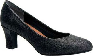 Womens Ros Hommerson Valeda   Black Glitter Low Heel Shoes