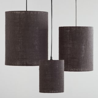 Gray Irving Burlap Lamp Shades, Set of 3   World Market