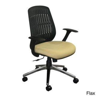 Marvel Flex Back Wave Aluminum Base Office Chair (Iris (navy), flax, forsythia (tan), fennel green, orange, teal, raspberry, limeWeight capacity 250 poundsDimensions 38.5 to 41.25 inches high x 27.5 inches wide x 23 inches deepSeat dimensions 18.5 inch