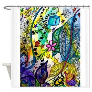  Believe Doodle Shower Curtain  Use code FREECART at Checkout