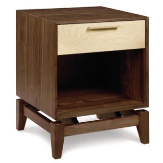 Copeland Furniture SoHo 1 Drawer Nightstand 2 SOH 10 Finish Walnut Base / Wa