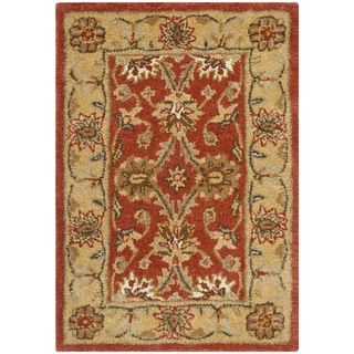 Handmade Kerman Rust/ Gold Wool Rug (2 X 3)