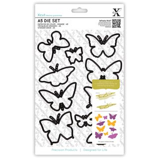Xcut A5 Die Set 10/pkg butterflies
