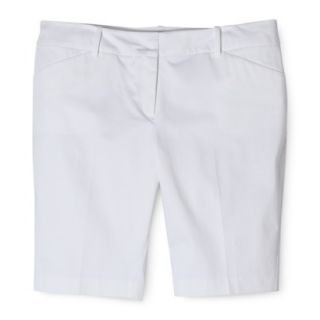 Mossimo Womens Plus Size 11 Bermuda Shorts   White 26W