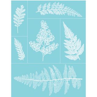 Martha Stewart Crafts Glass Silkscreen 8 1/2x11 ferns