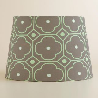 Gray and Mint Geo Accent Lamp Shade   World Market