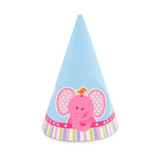 Pink Elephants Cone Hats