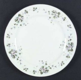 Rose (Japan) Melissa Dinner Plate, Fine China Dinnerware   Green,Lavender,Blue&Y