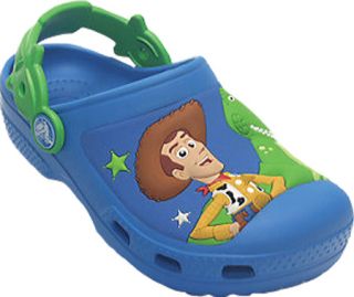 Childrens Crocs Creative Crocs Woody and Buzz Lasso Lined Clog   Lime/Ocean Cha