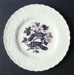 Alfred Meakin Birds Of America (White, Emboss Floral) Dinner Plate, Fine China D