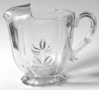 Fostoria Baroque Clear Baroque 48 Ounce Pitcher with Ice Lip   Stem #2496, Clear
