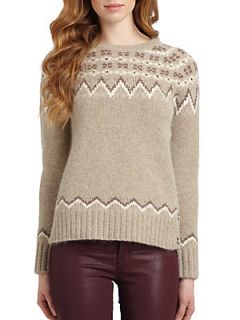 Fair Isle Crewneck Sweater   Oatmeal