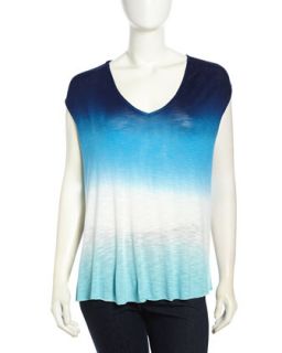 New Fly Dolman Ombre Top, Navy Ombre