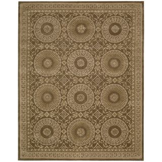 Nourison Hand tufted Versailles Palace Mocha Brown Rug (53 X 83)