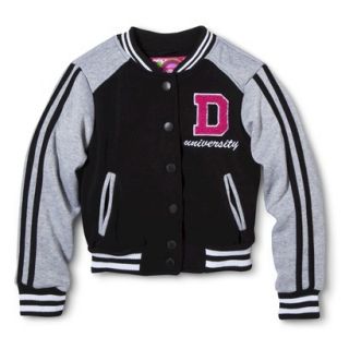 Dollhouse Girls Varsity Jacket   Black 7 8