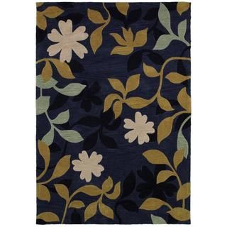 Ambrosia Hand crafted Secret Garden/ Azure bone Area Rug (8 X 10) (AzureSecondary colors Bone, Brown, and TealPattern FloralTip We recommend the use of a non skid pad to keep the rug in place on smooth surfaces.All rug sizes are approximate. Due to the