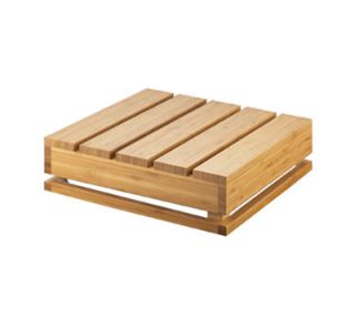 Cal Mil Square Crate Riser   12x12x4, Bamboo